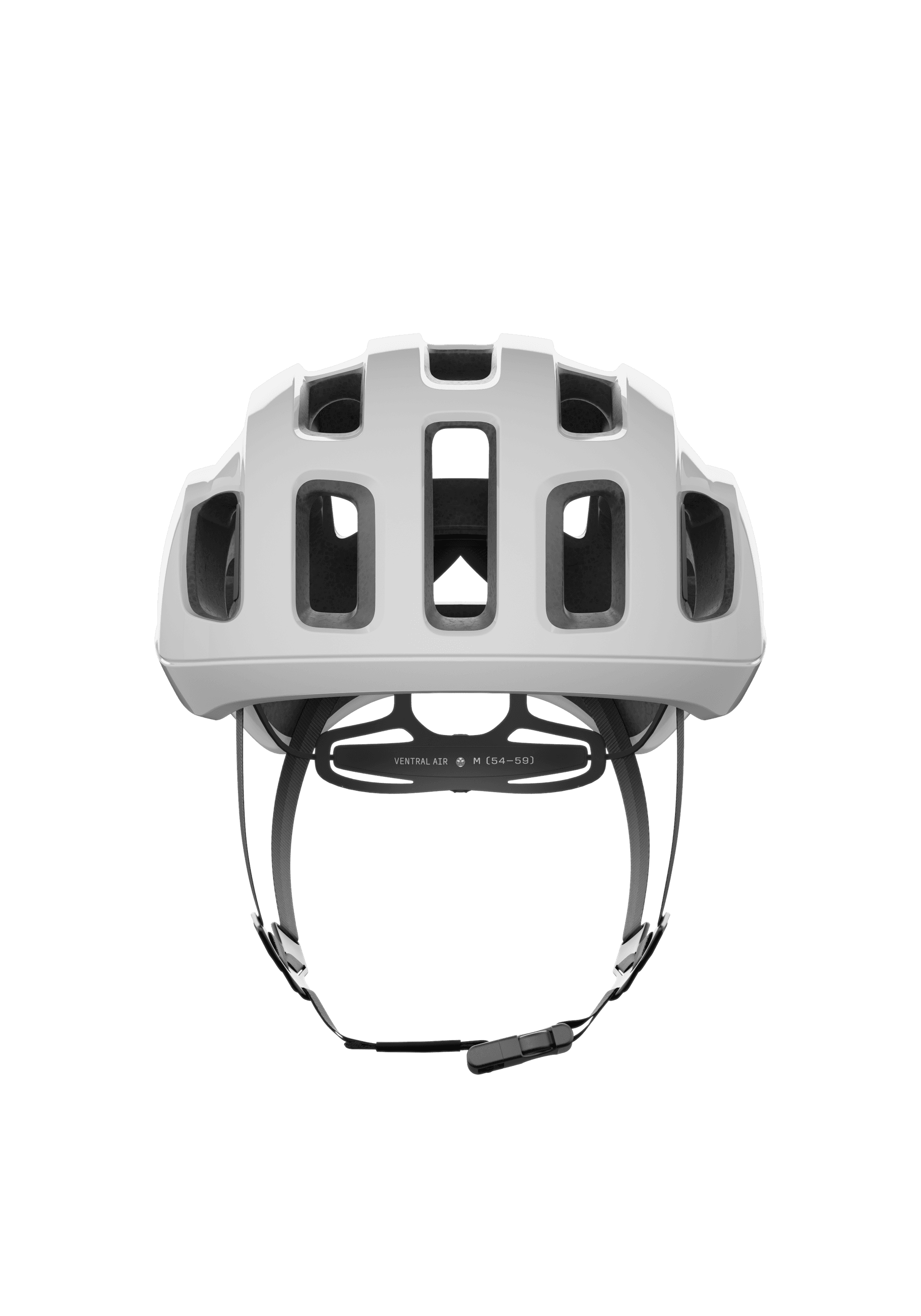 POC Ventral Air MIPS helmet in Hydrogen White and Uranium Black, side profile
