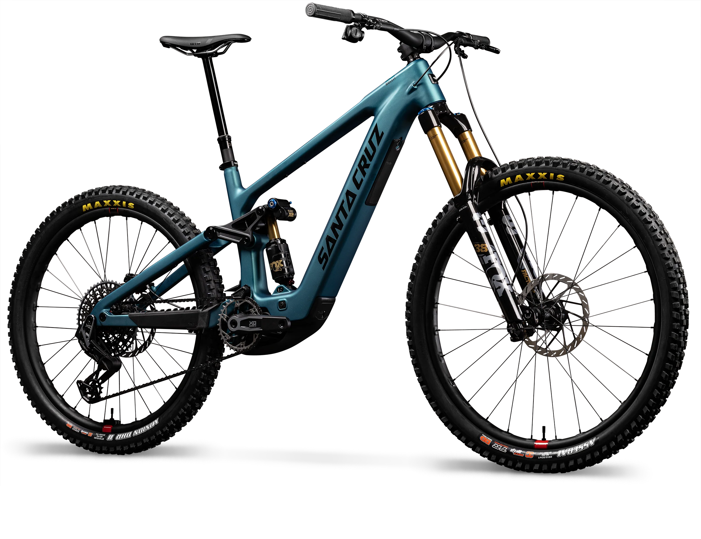 Santa Cruz Bullit, electric mountain bike in blue