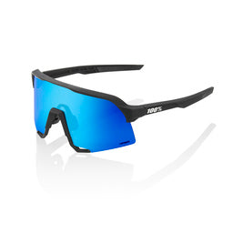 100% - S3 - Matte black - HiPER Blue Mirror