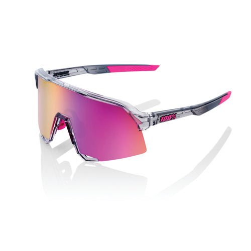 100% S3 - Polished Translucent Grey - Purple Mirror