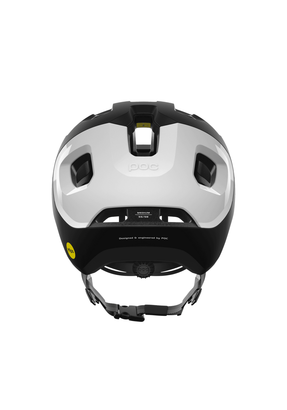 POC Axion Race MIPS helmet in black, interior with MIPS Integra liner