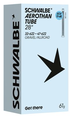 Schwalbe Aerothan Tube Allroad/Gravel, TPU inner tube unpackaged