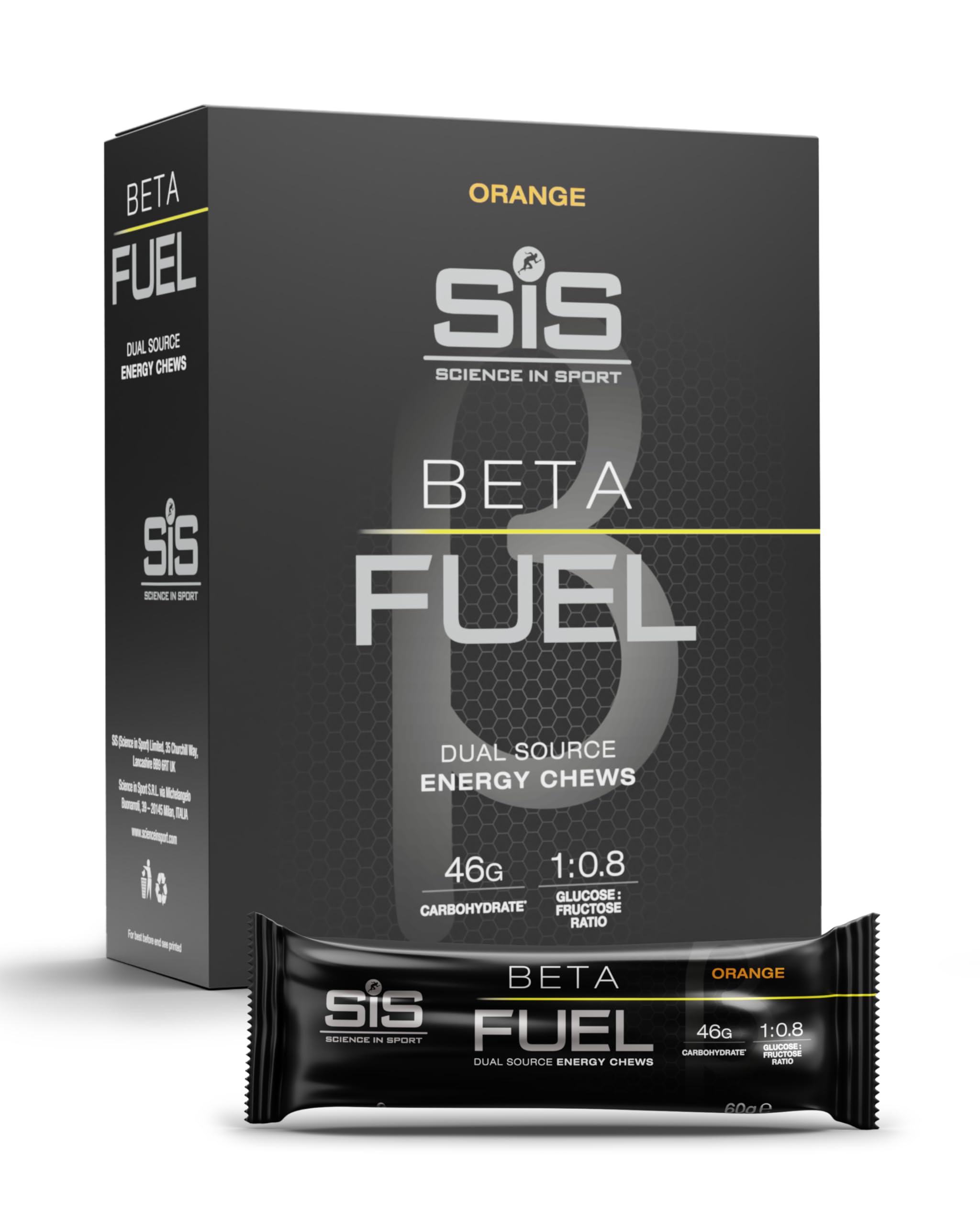 SiS Beta Fuel Energy Chew Orange, energy chew