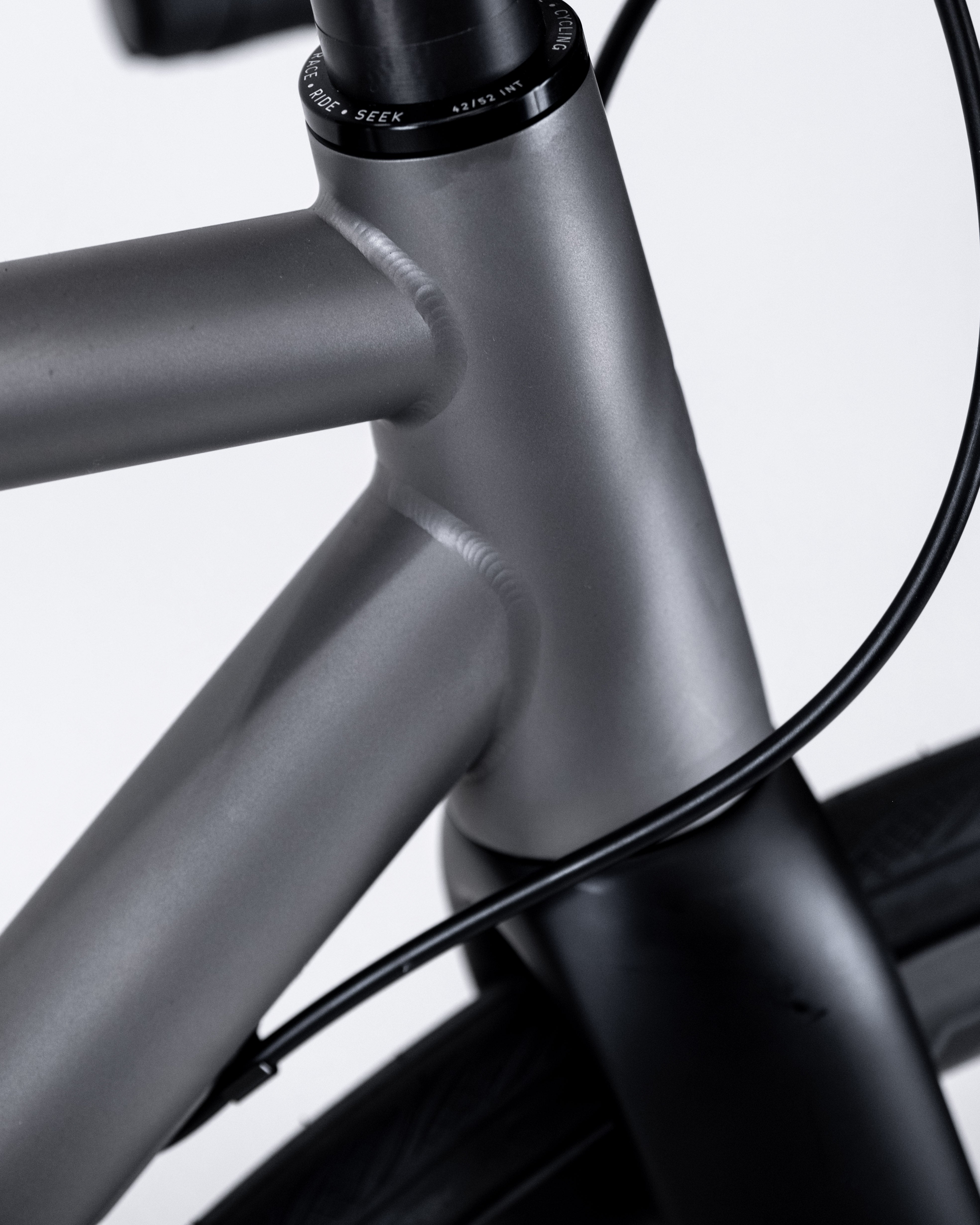 Curve Belgie DISC, titanium road bike frame junction