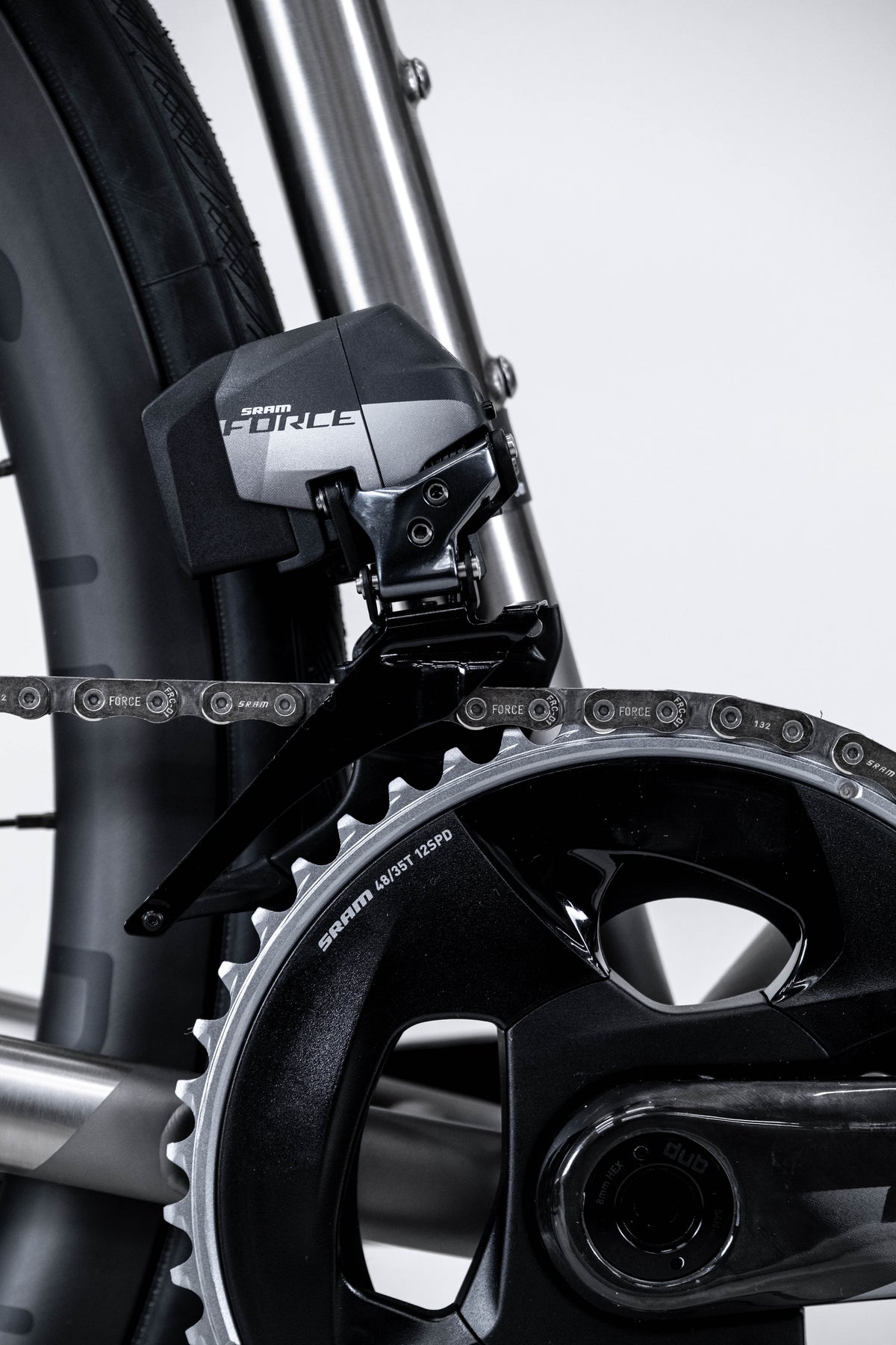 Curve Belgie DISC, titanium road bike studio view