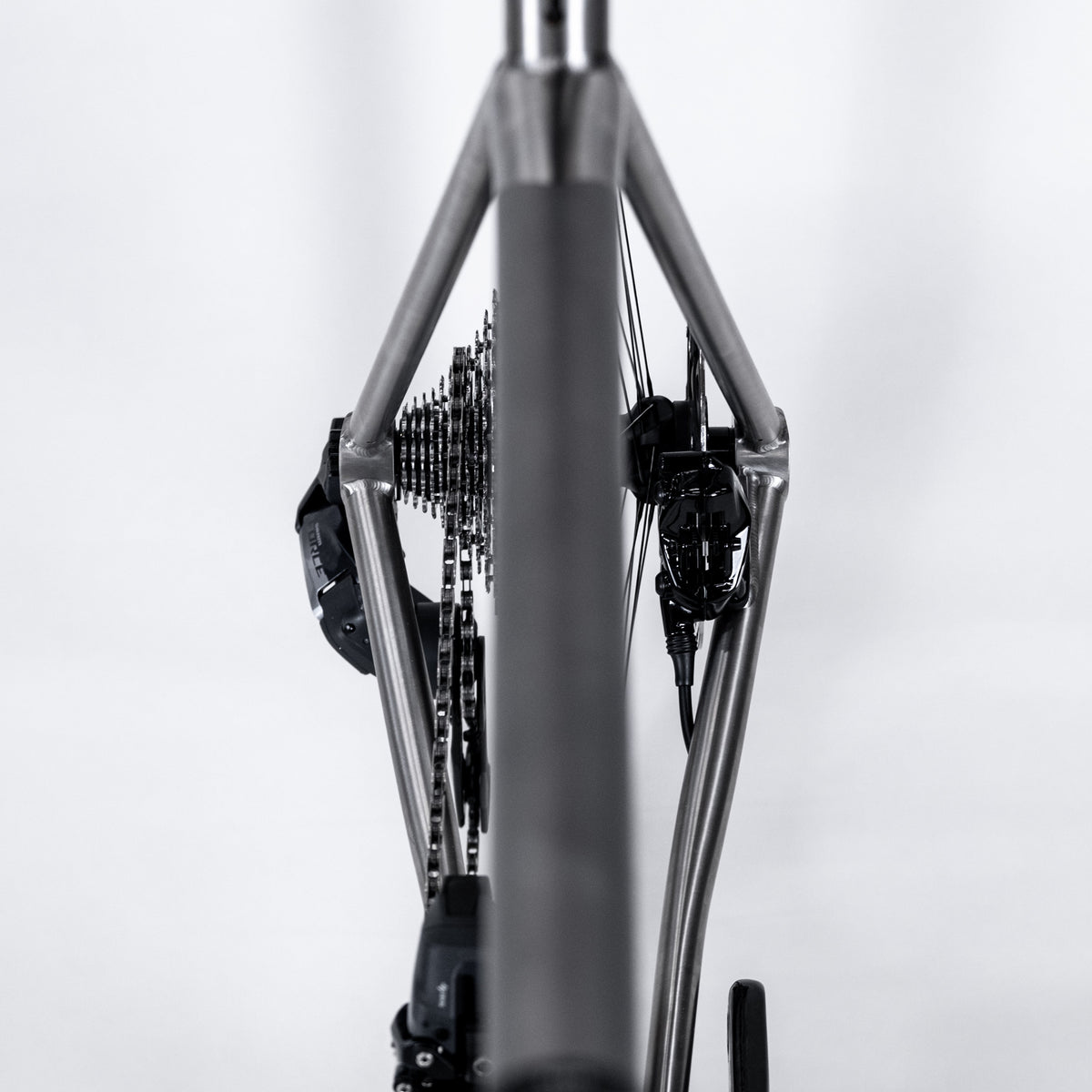 Curve Belgie DISC, titanium road bike disc brake detail