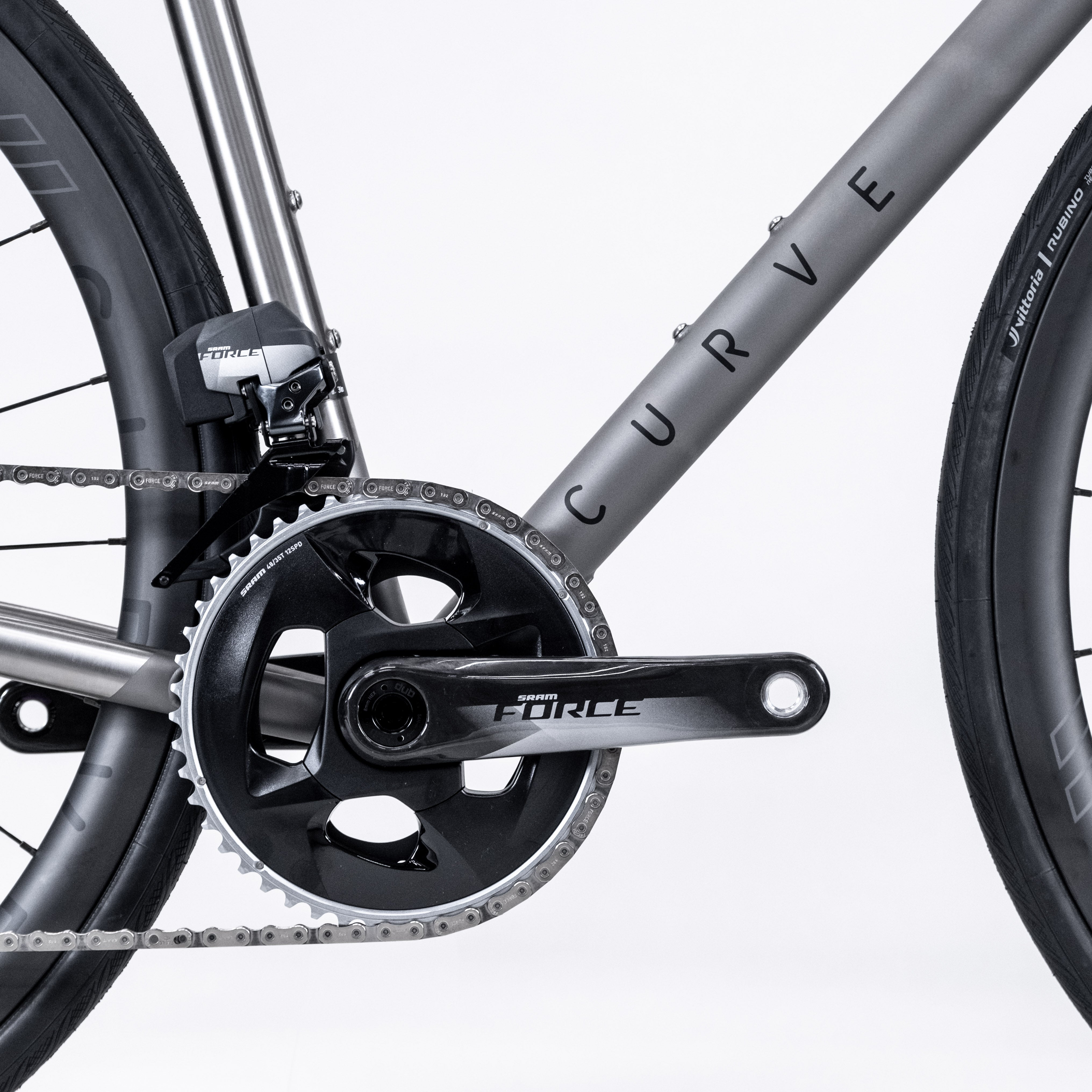 Curve Belgie DISC, titanium road bike non drive side