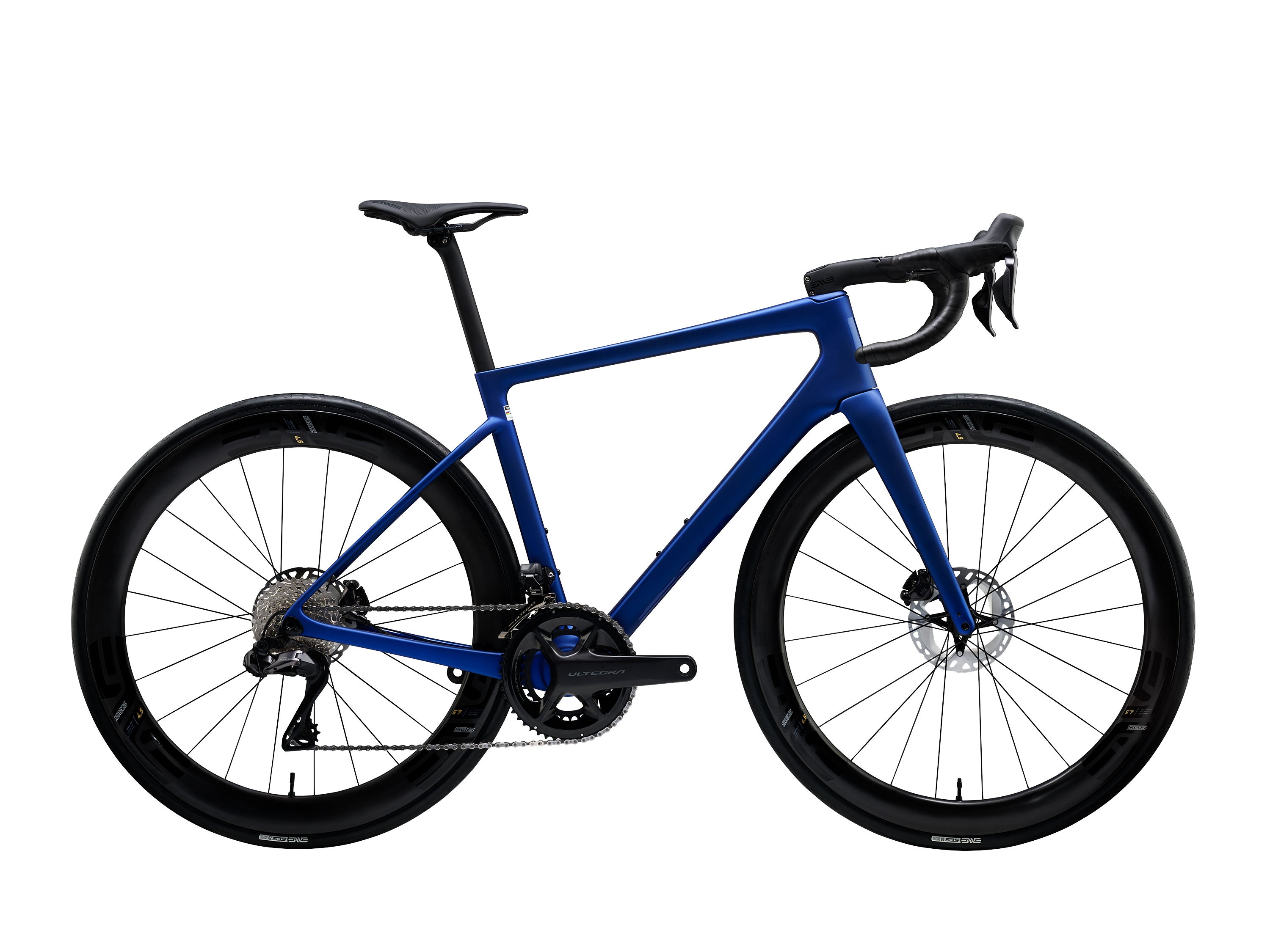 ENVE Melee road bike in Aegean Blue, side on