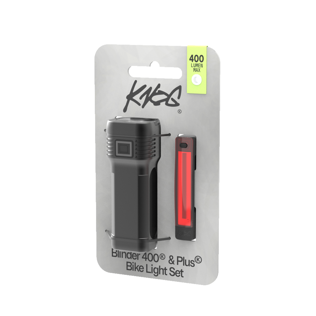 Knog Lightset Blinder 400 + Plus Rear, bike light