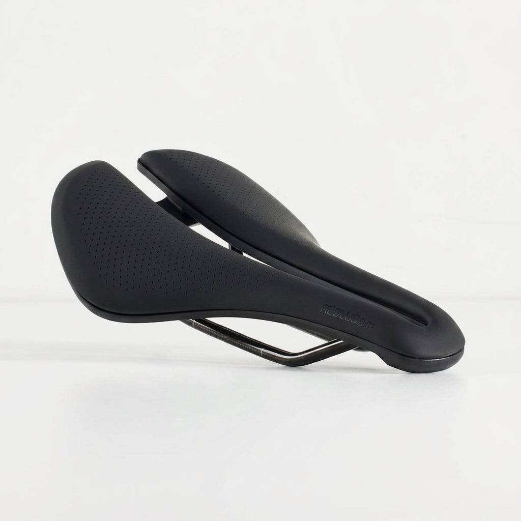 Bontrager Aeolus Elite Saddle, short-nose road saddle studio view