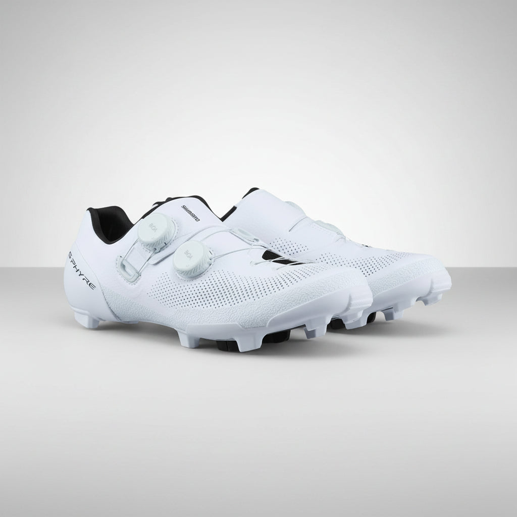 Shimano S-PHYRE RX910 gravel cycling shoe in white