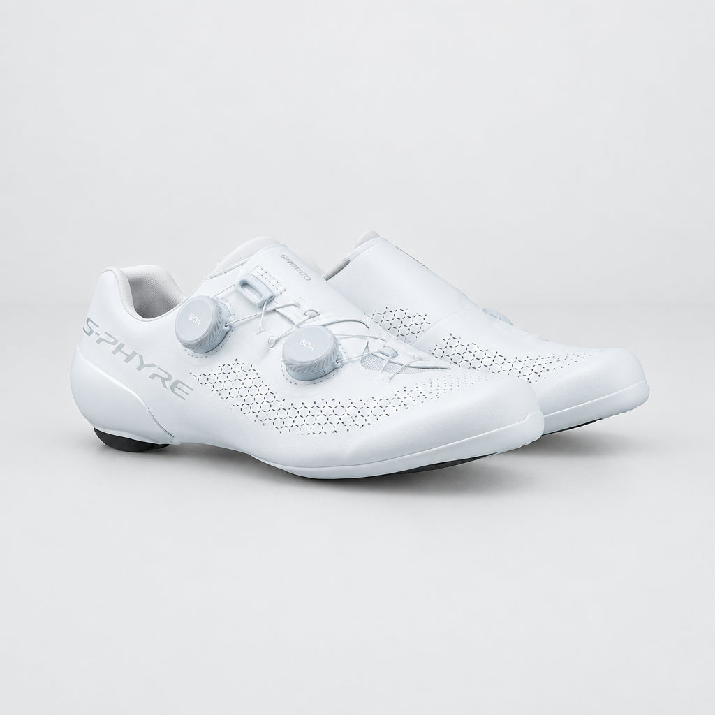 Shimano S-PHYRE RC910 Wide - White, road cycling shoe alternate angle