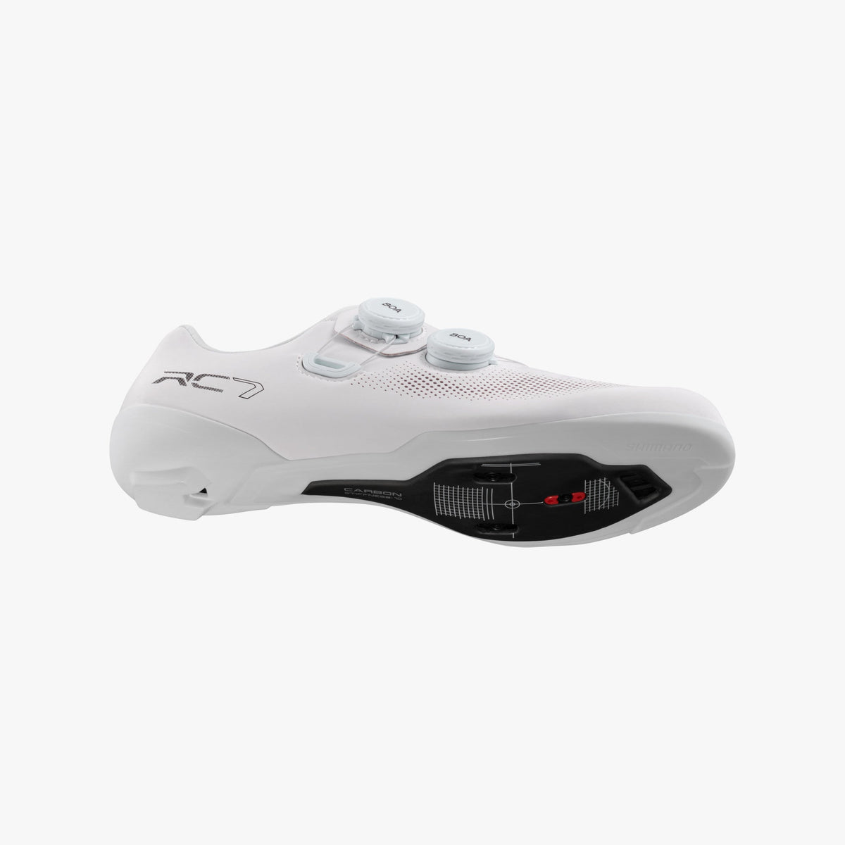 Shimano RC703 Women's - White, road cycling shoe further detail