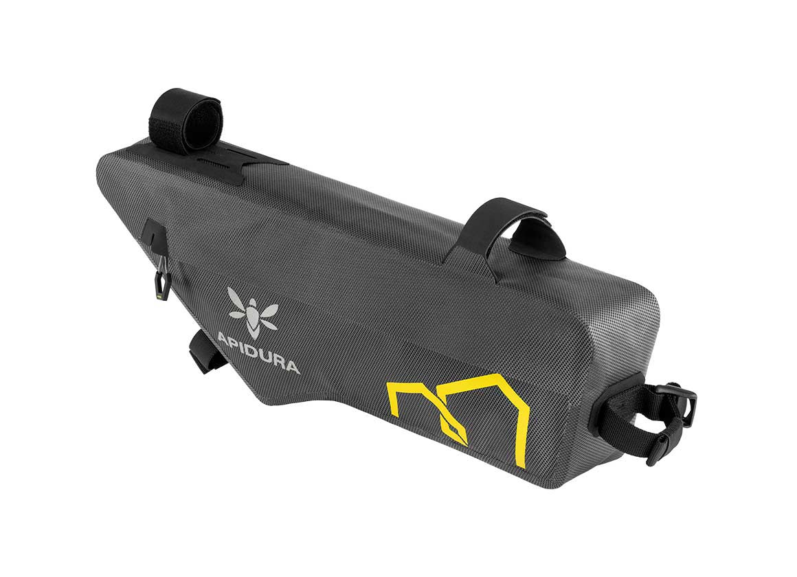 Apidura Half Frame Expedition Bag on white background turned around
