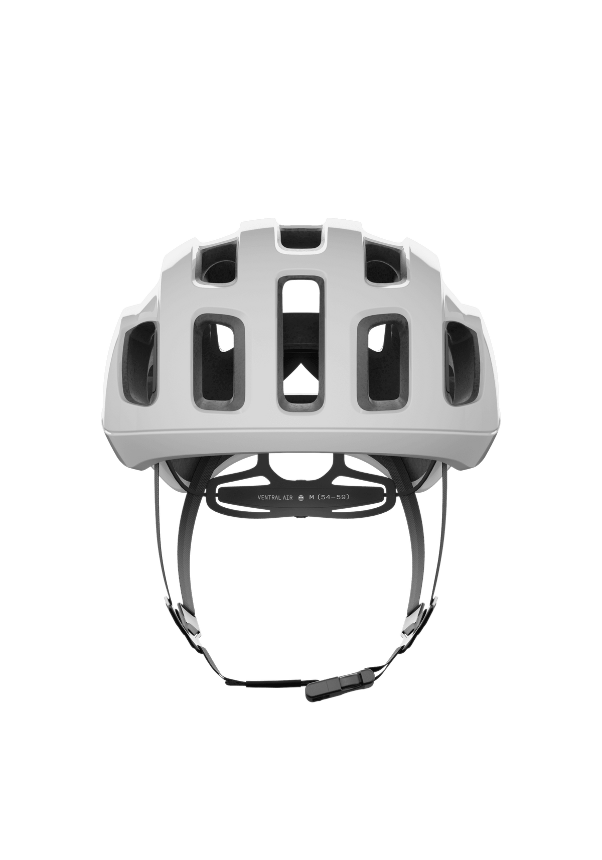 POC Ventral Air MIPS helmet in Hydrogen White and Uranium Black, side profile