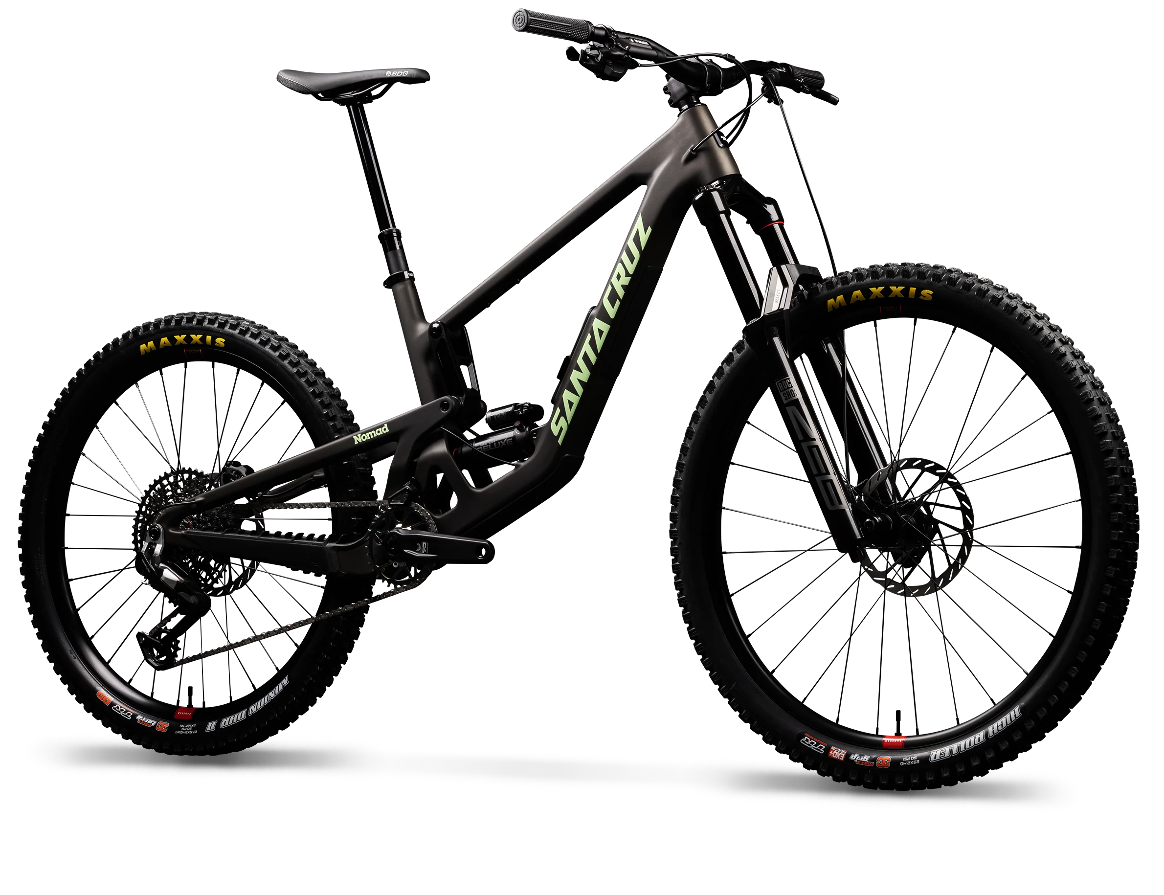 Santa Cruz Nomad 7, enduro mountain bike in Matte Metallic Earth