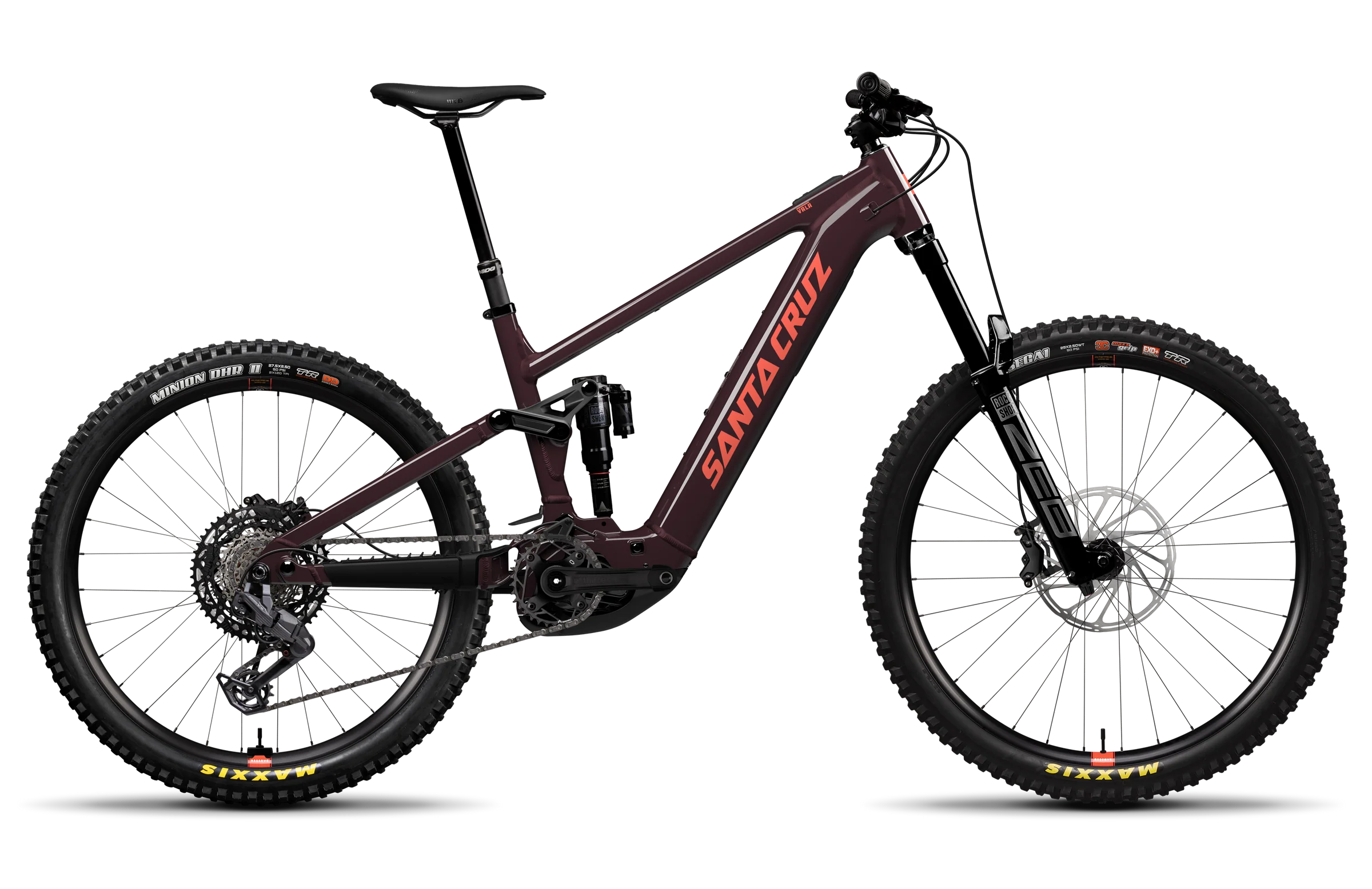 Santa Cruz Vala AL, electric mountain bike in Gloss Stormbringer Purple