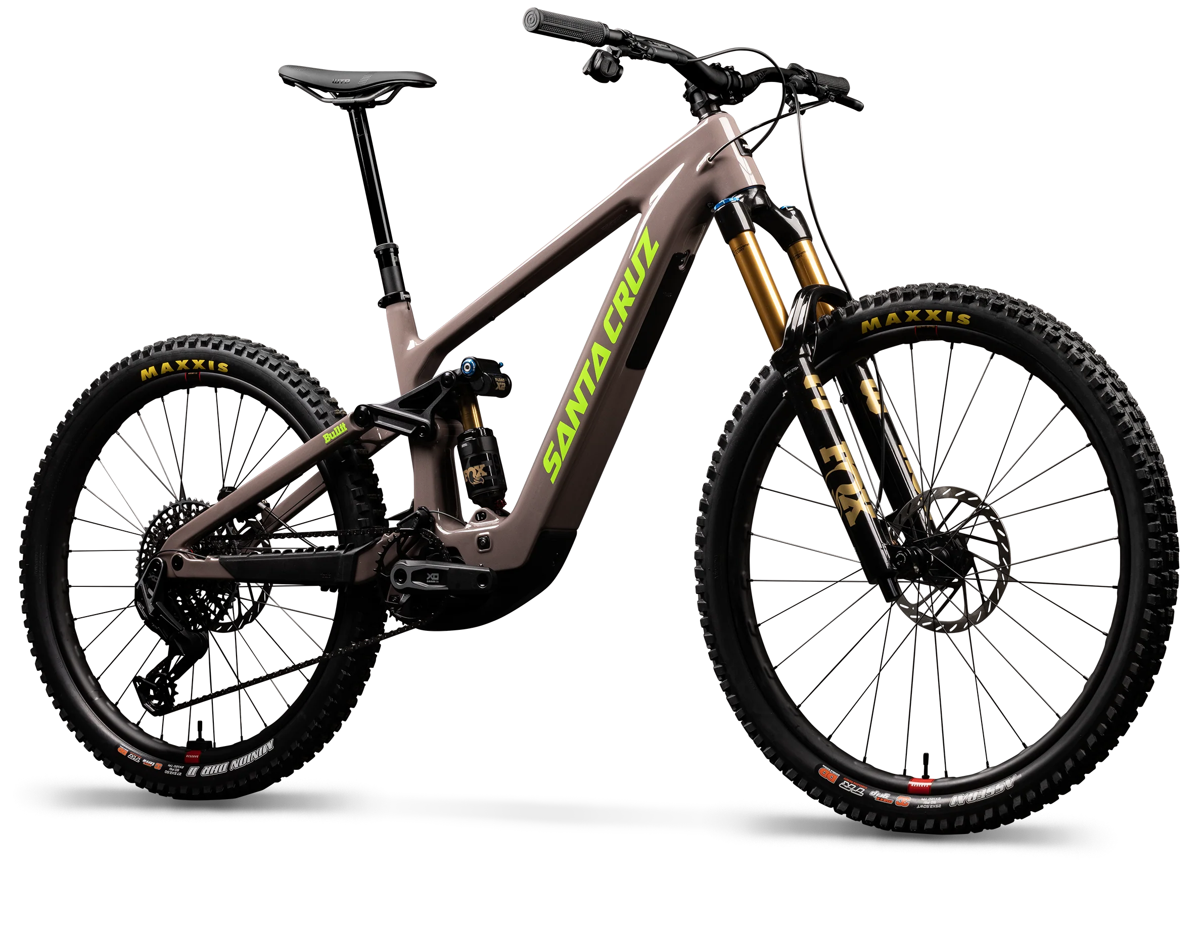 Santa Cruz Bullit, electric mountain bike in puce