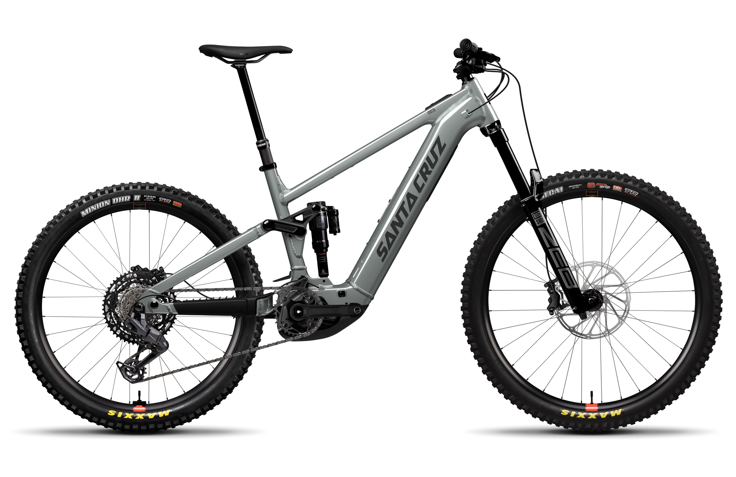 Santa Cruz Vala AL, electric mountain bike in Gloss Lunar Gray