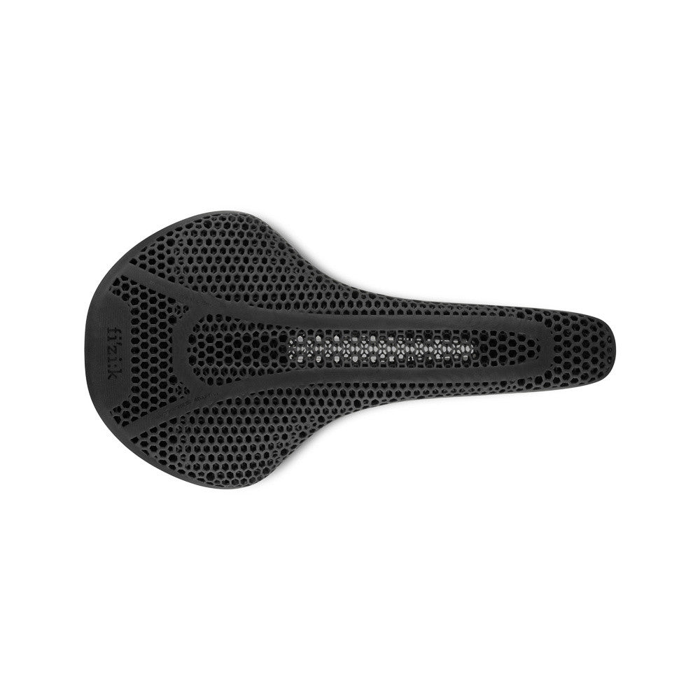 fizik Antares Versus Evo R1 Adaptive, road saddle showing 3D-printed lattice padding