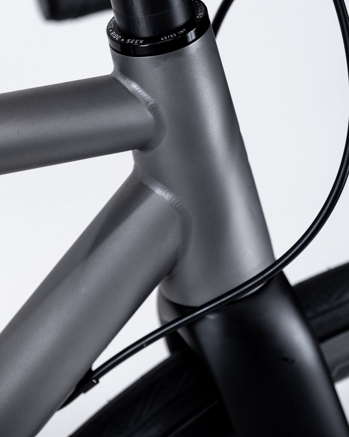 Curve Belgie DISC, titanium road bike frame junction
