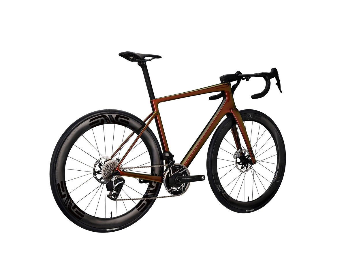 ENVE Melee road bike in Poison Apple, drive side