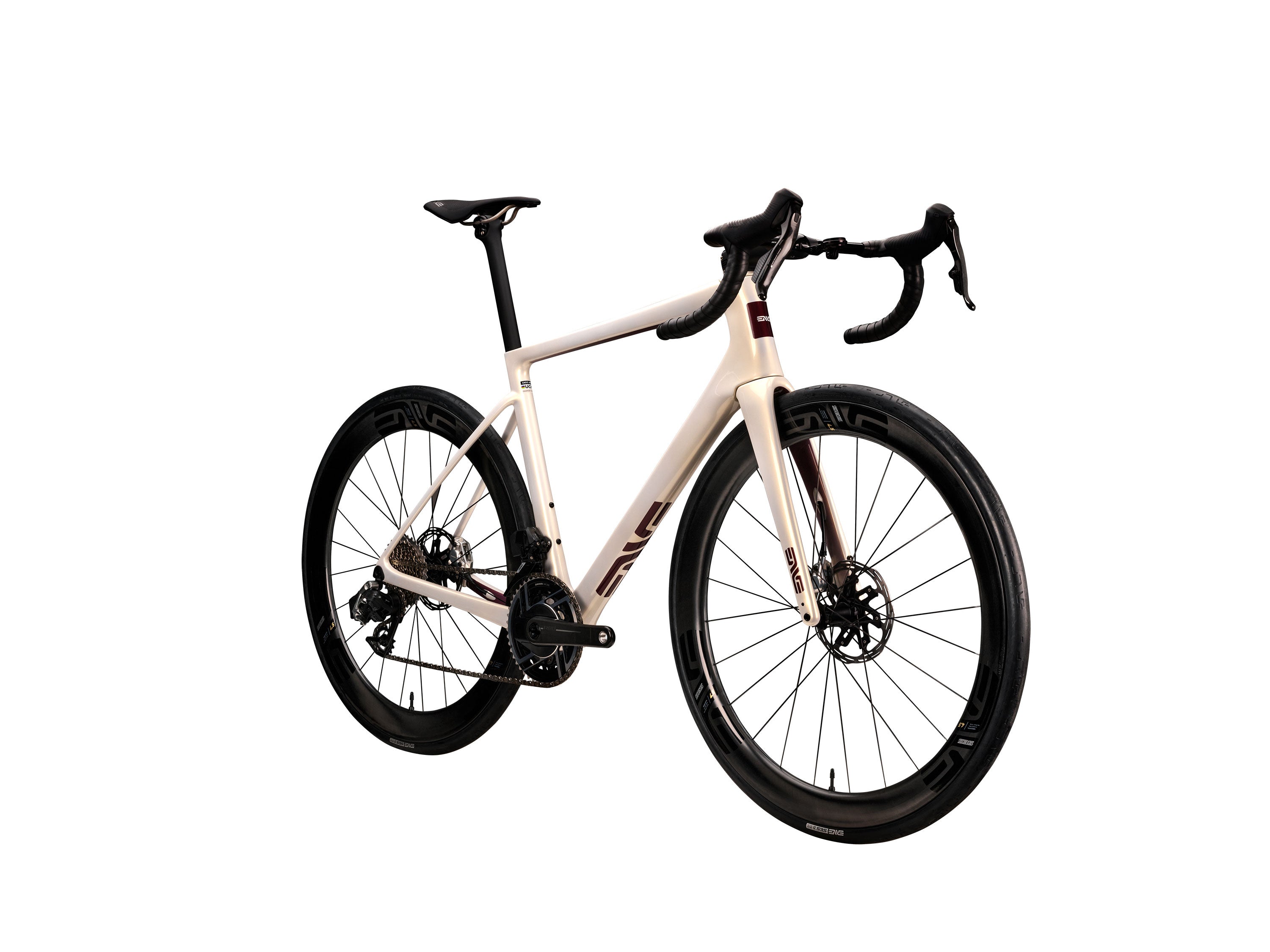 ENVE Melee road bike in Slipstream Pearl, studio view