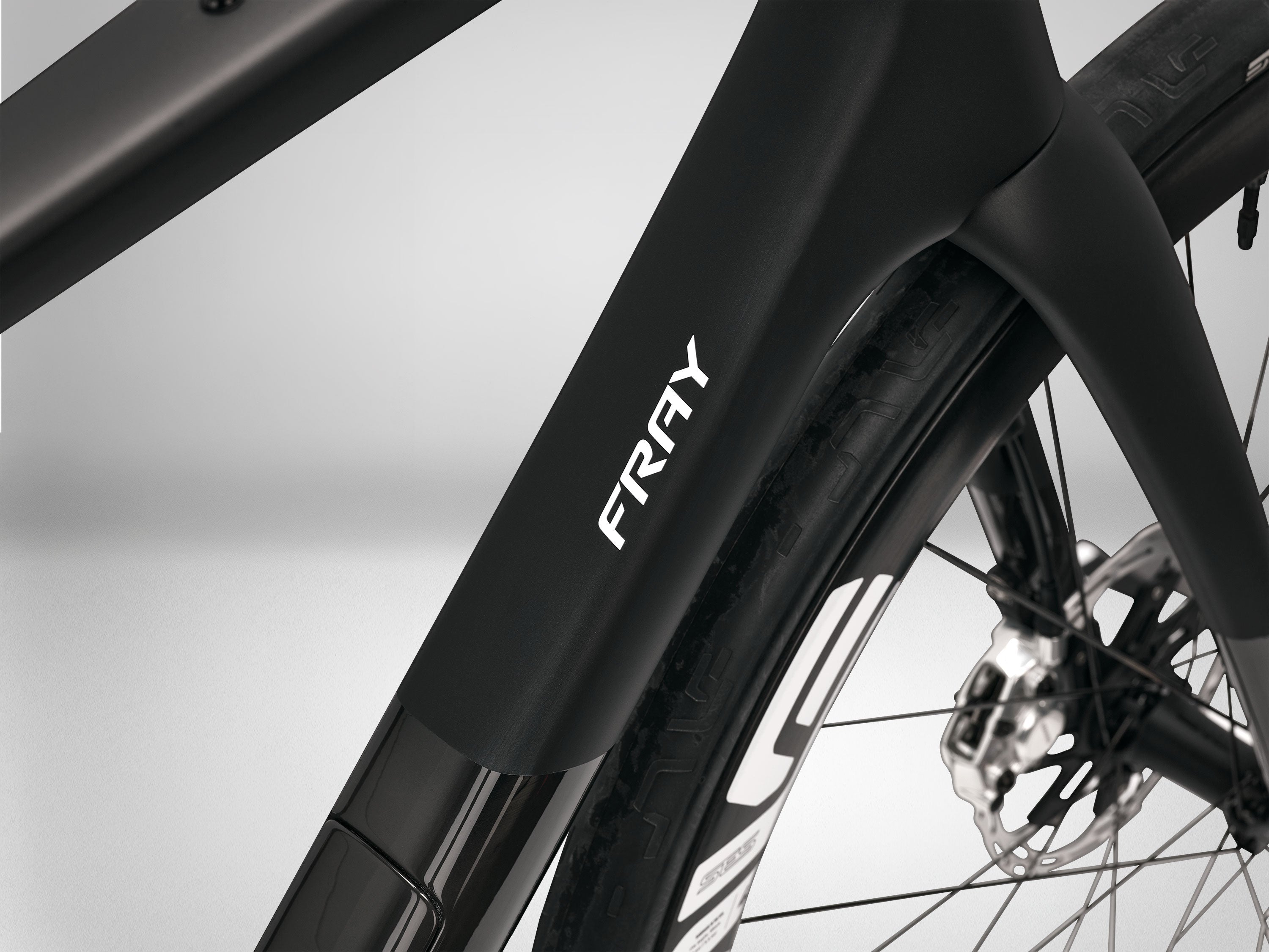 ENVE Fray all-road bike in black, frame detail