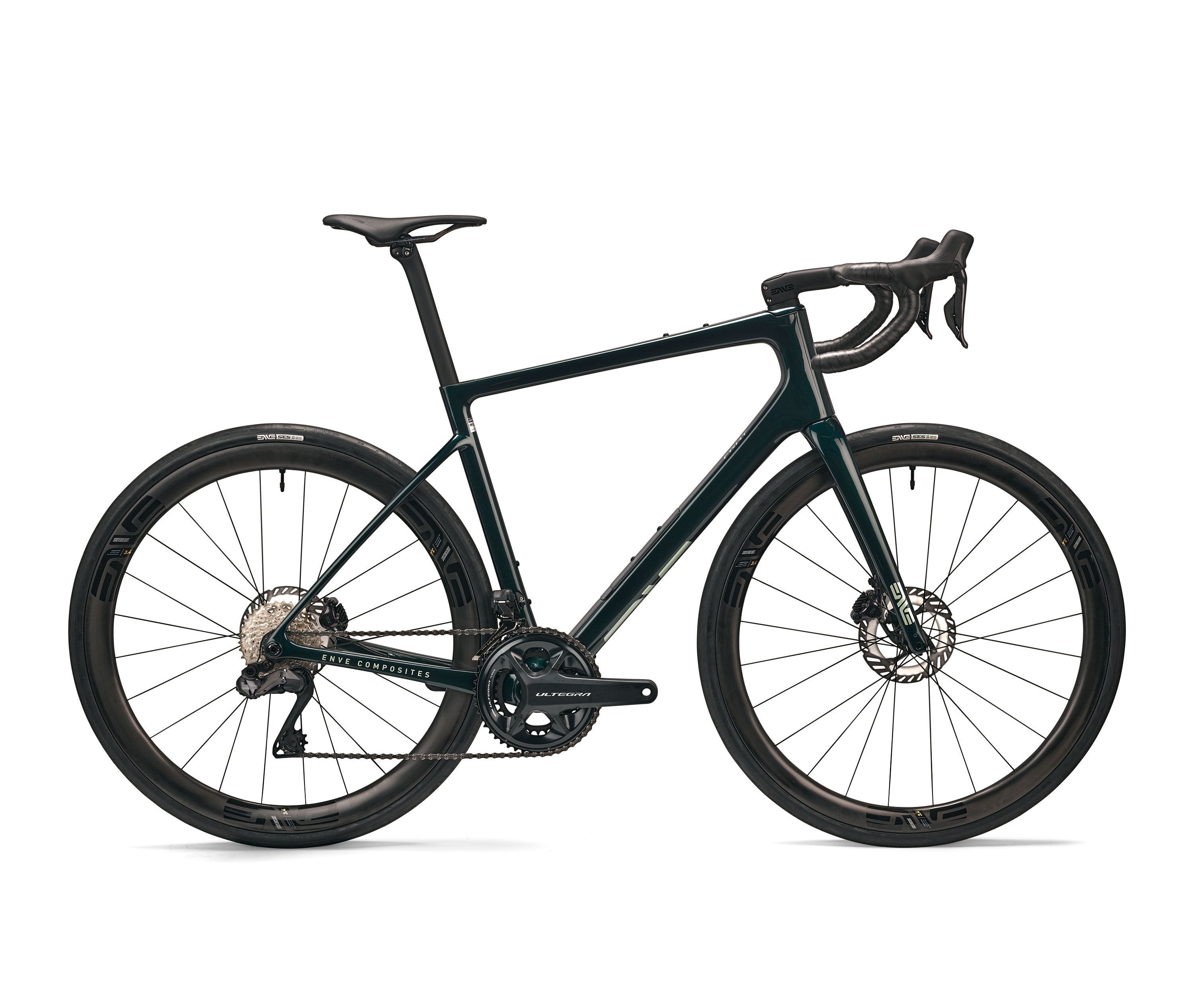 ENVE Fray all-road bike in green, side on