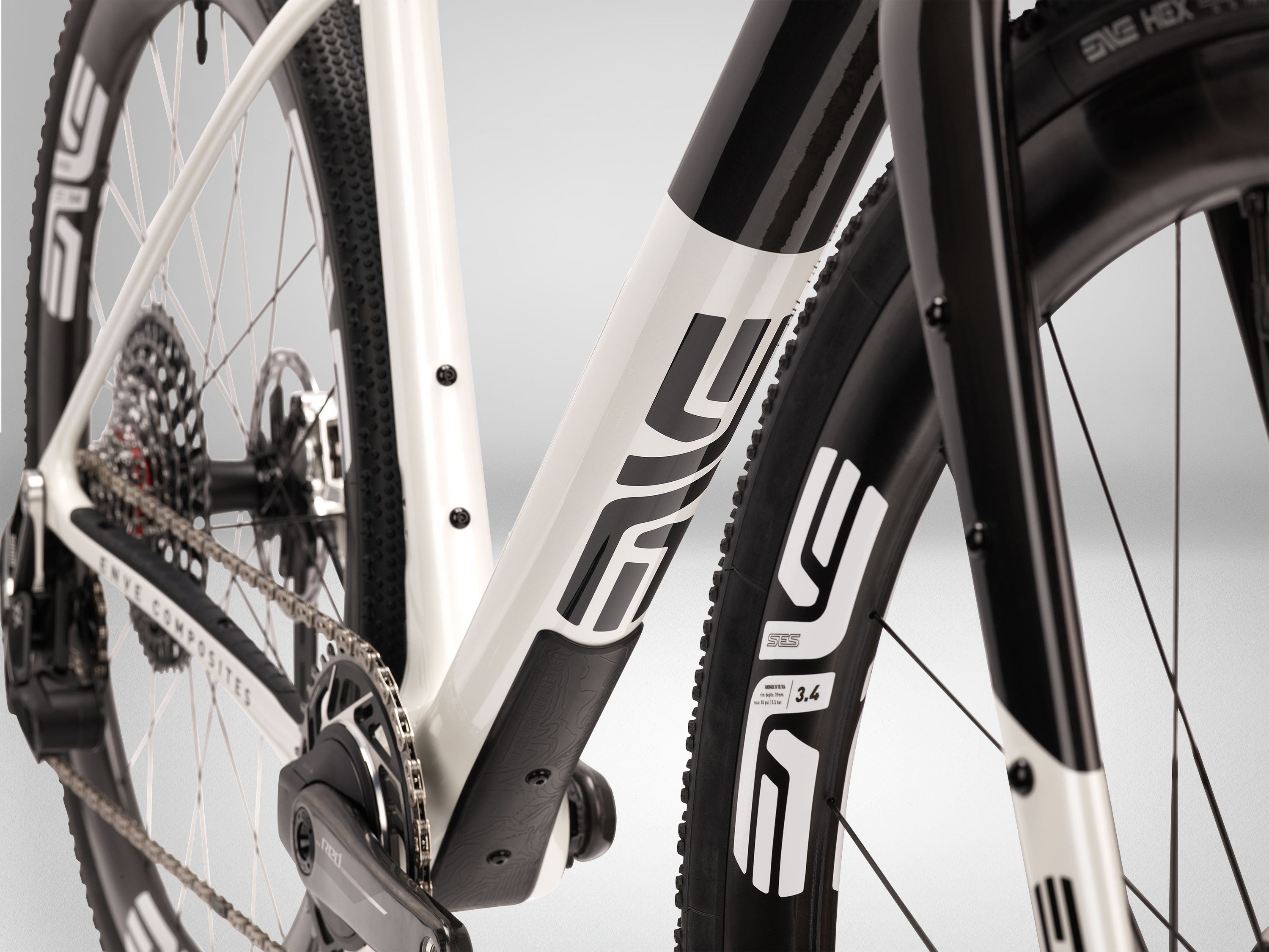 ENVE MOG gravel bike in Smoke Aspen, frame detail