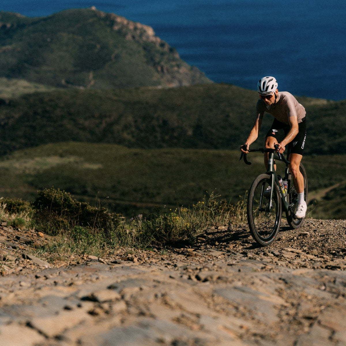 ENVE MOG gravel bike ridden at speed on gravel