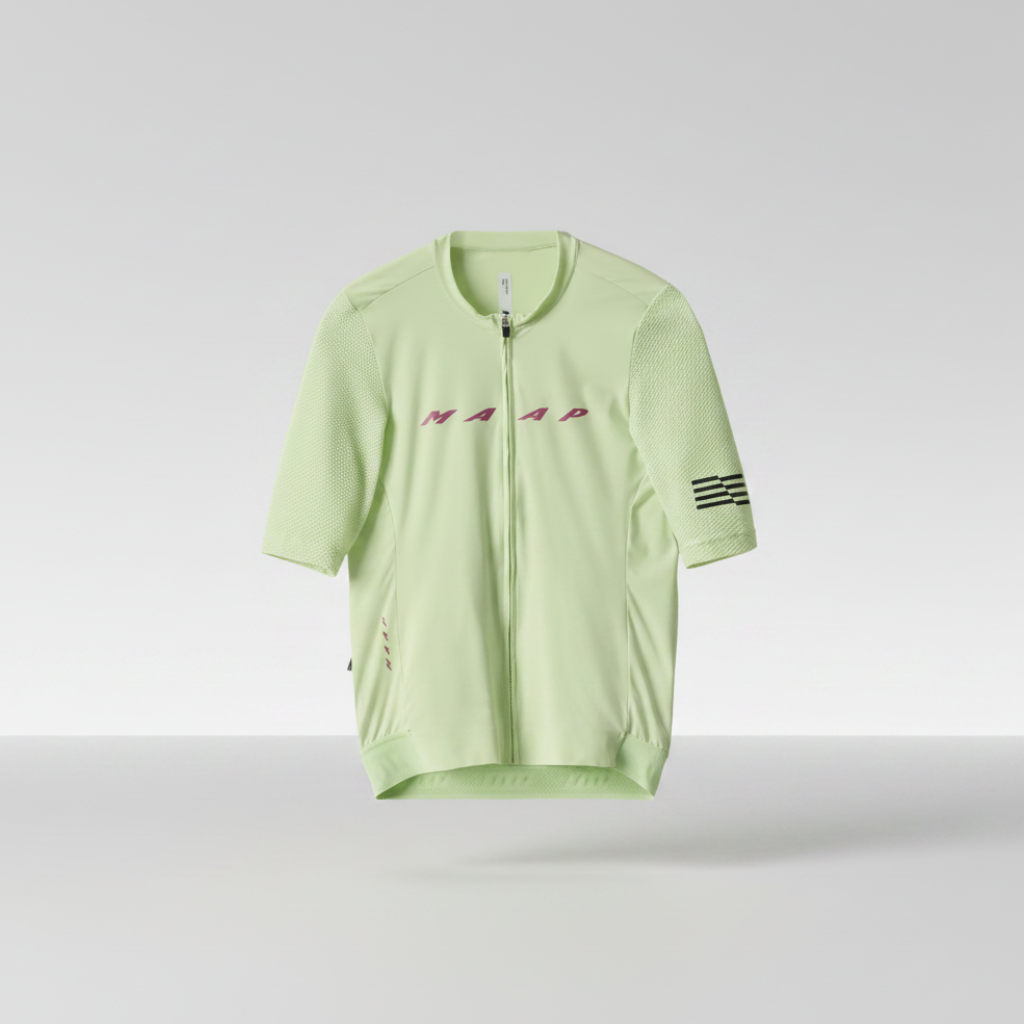 MAAP Evade Pro Base Jersey 2.0 in Mead, cycling jersey flat lay