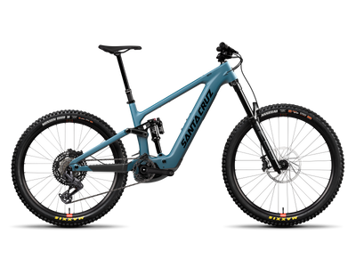 Santa Cruz Bullit 70, electric mountain bike in matte teal sparkle