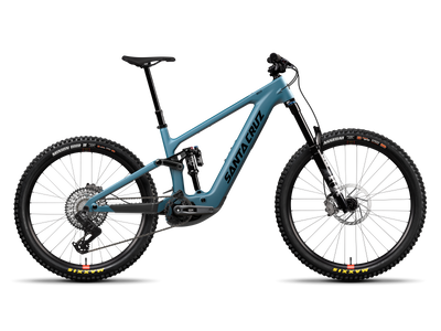 Santa Cruz Bullit GX AXS, electric mountain bike in matte teal sparkle
