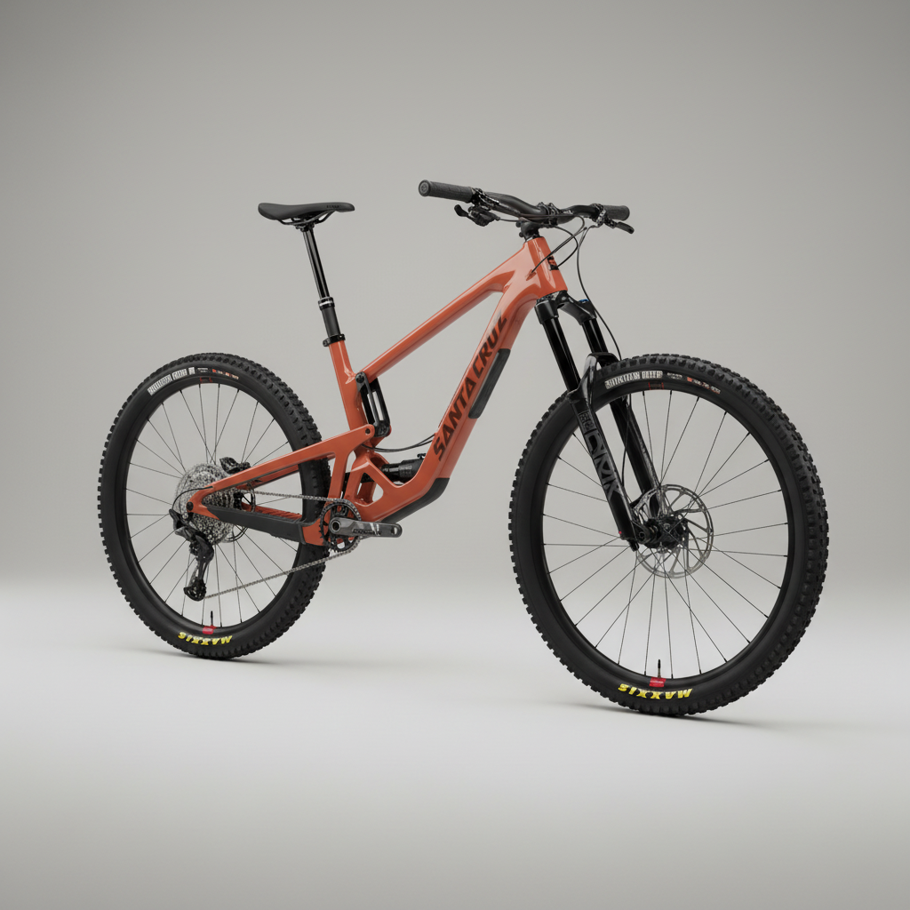 Santa Cruz Hightower Deore, mountain bike in gloss brick red