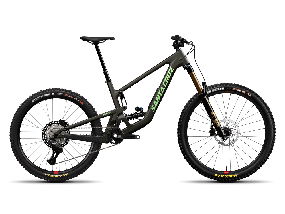 Santa Cruz Nomad XT Di2 Coil, enduro mountain bike in matte metallic earth