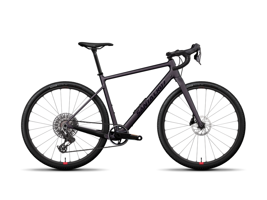 Santa Cruz Stigmata Force 1x AXS RSV, gravel bike in matte sour grape