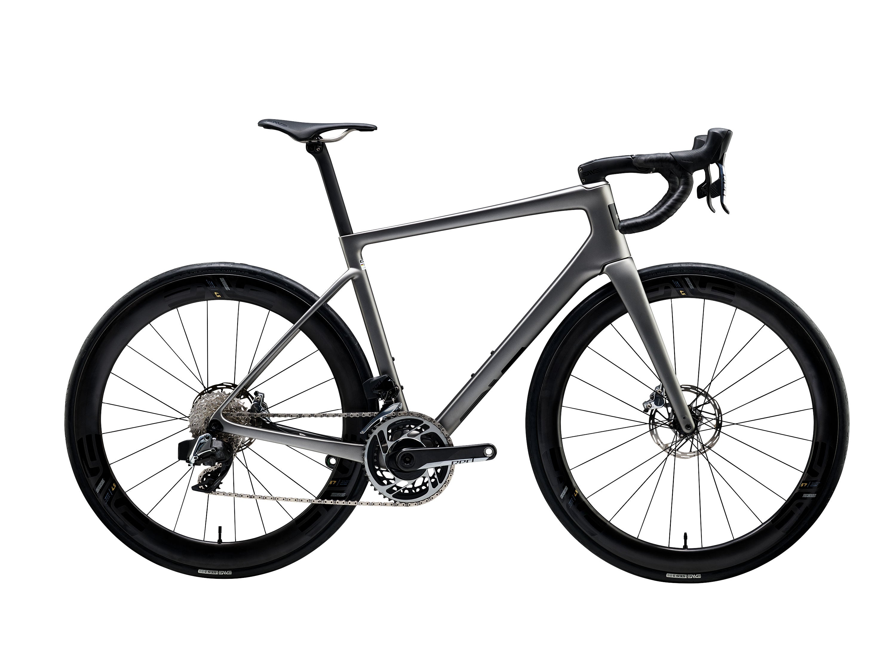 ENVE Melee road bike in Damascus, side on