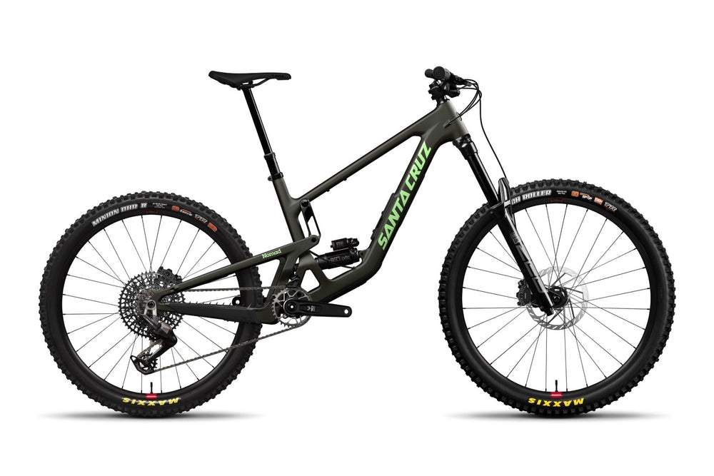 Santa Cruz Nomad 7, enduro mountain bike CC 90 build in Matte Metallic Earth