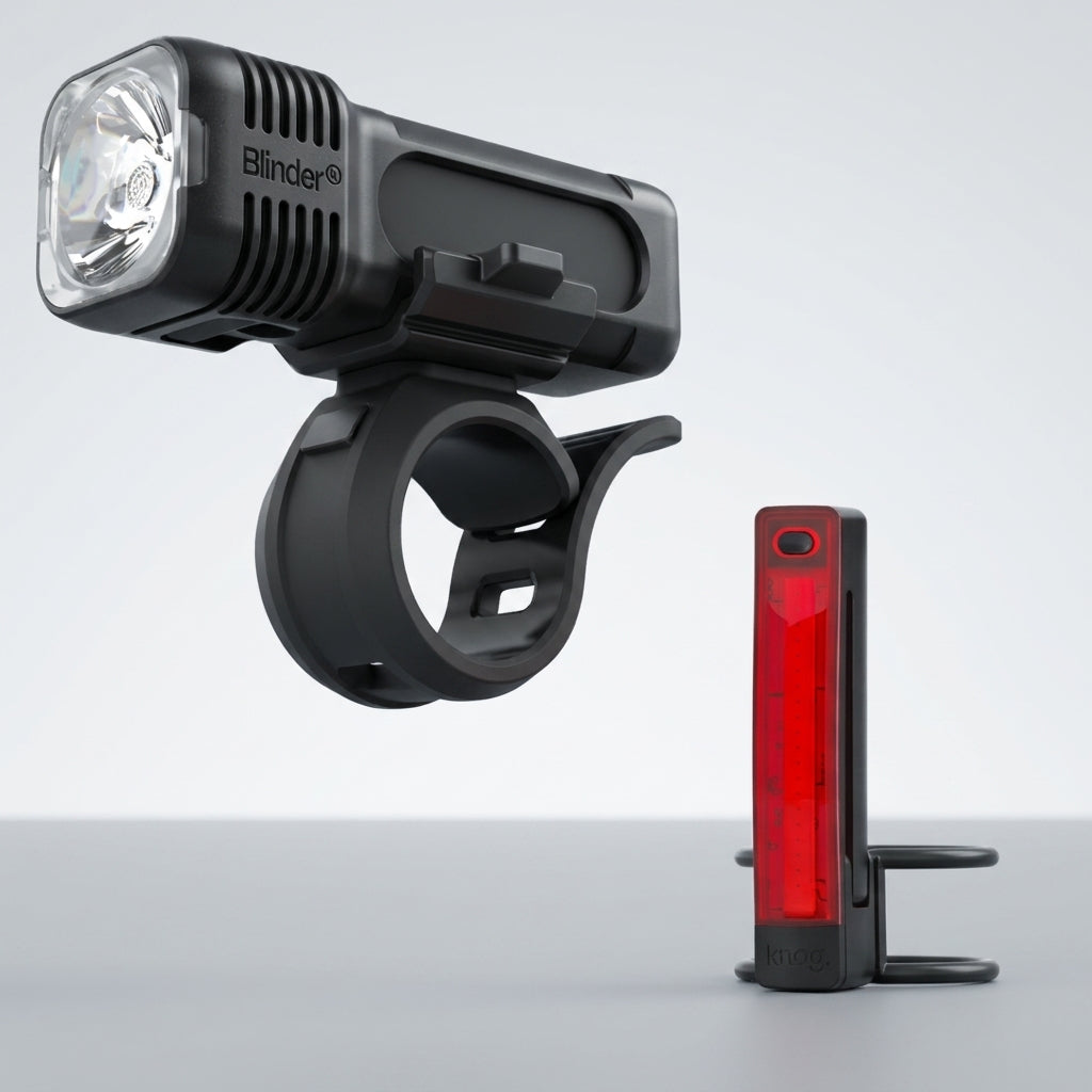 Knog Lightset Blinder 400 and Plus Rear, bike light set