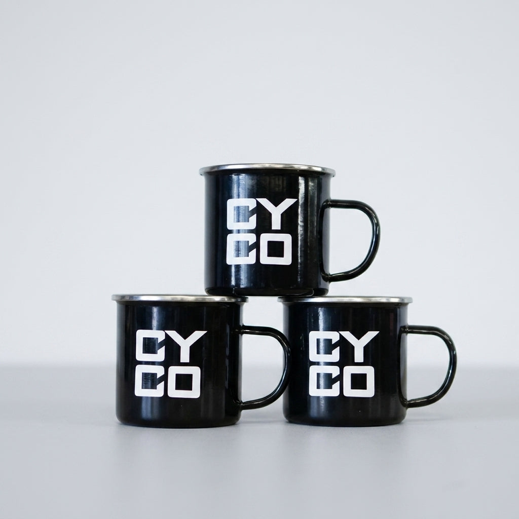 CYCO Bikes Enamel Mug, enamel mug