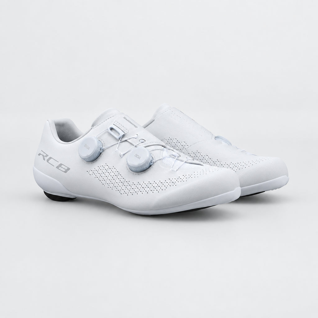 Shimano RC810 Wide - White, road cycling shoe alternate angle