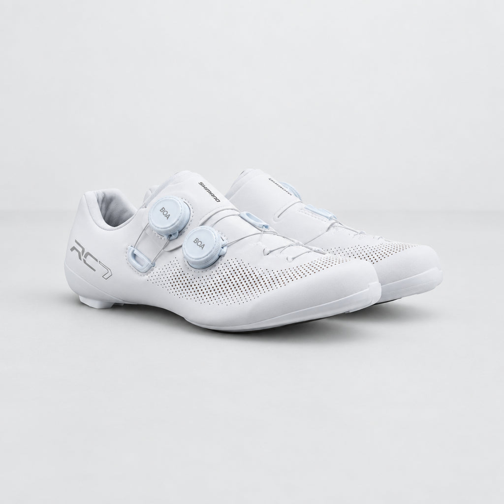 Shimano RC703 Women's - White, road cycling shoe alternate angle