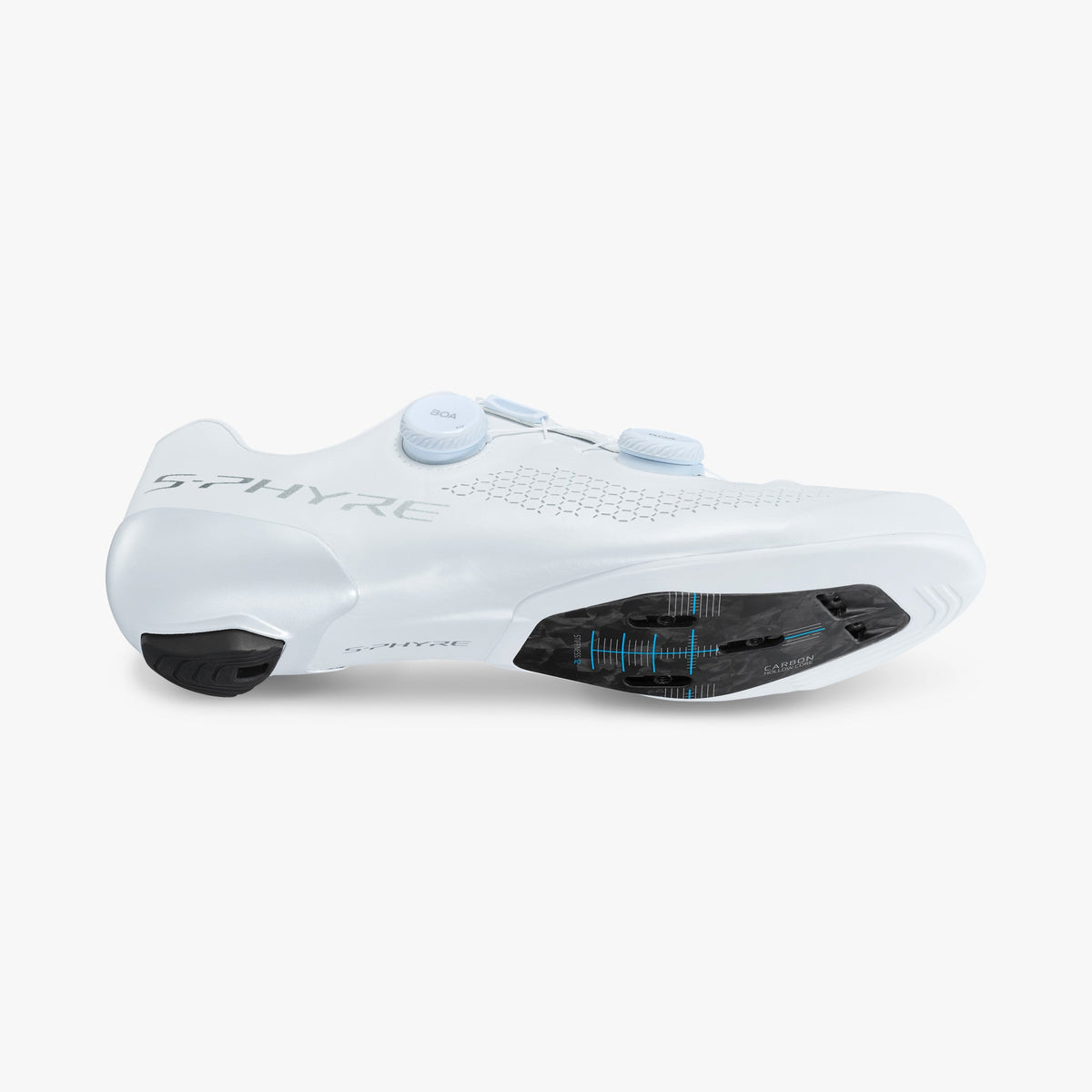 Shimano S-PHYRE RC910 Wide - White, road cycling shoe further detail