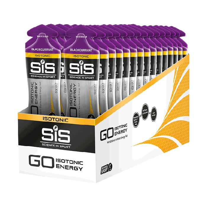 SiS GO Isotonic Energy Gel Blackcurrant, 30 pack box