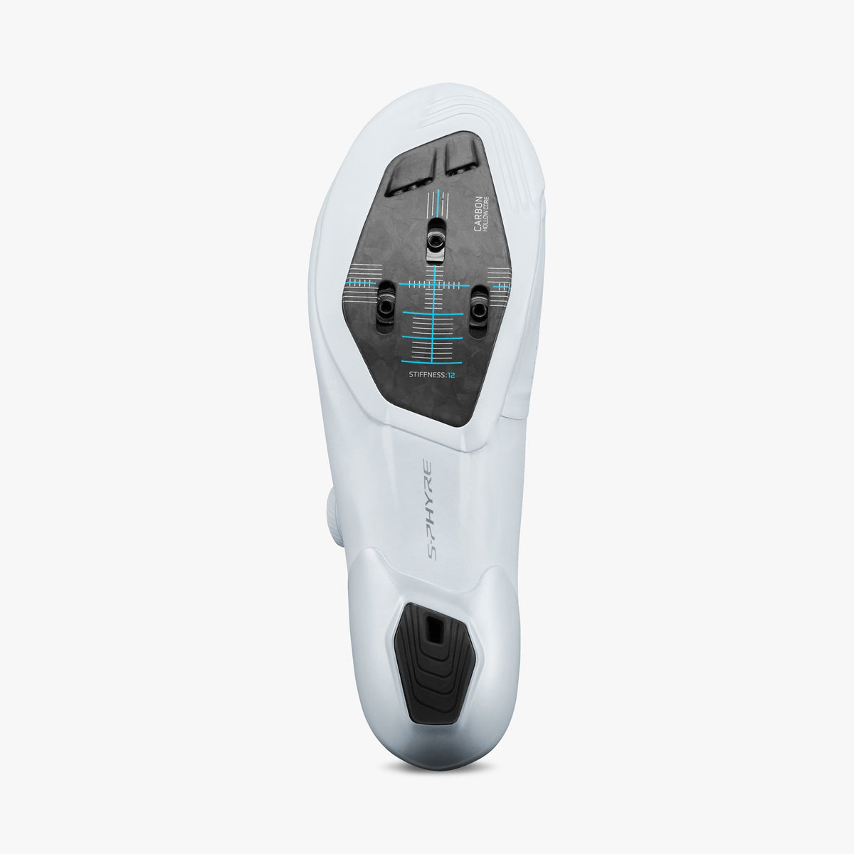 Shimano S-PHYRE RC910 Wide - White, road cycling shoe detail view