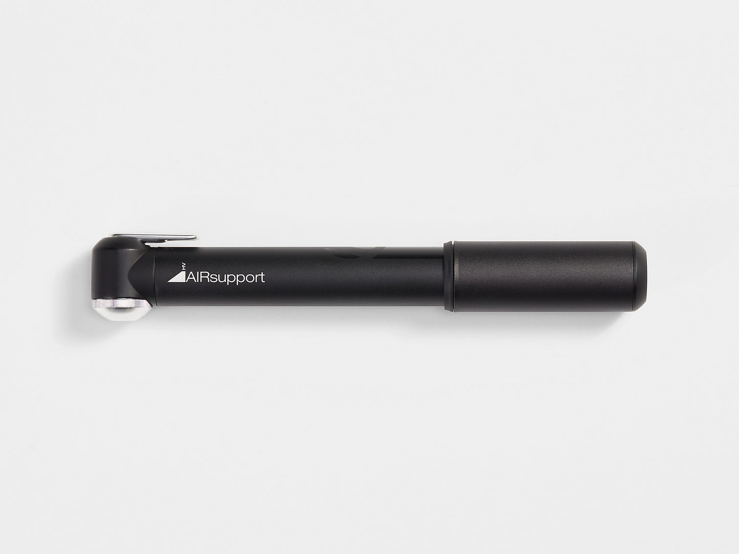 Bontrager Air Support pump on side on white background