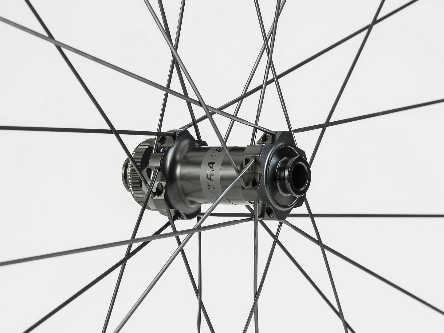 Bontrager Aeolus Pro 37 Wheel - Front Hub with a white background