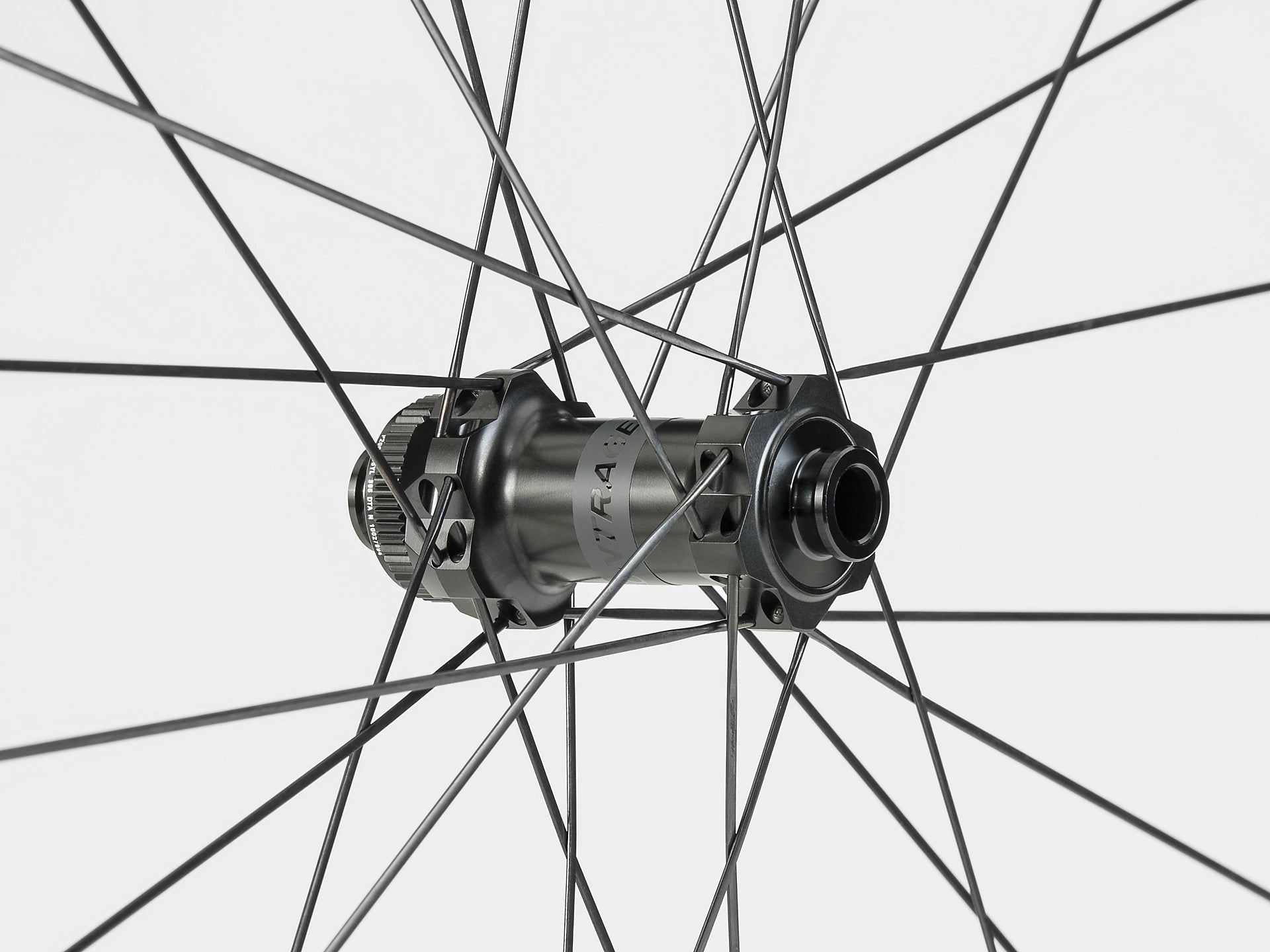 Bontrager Aeolus Pro 37 Wheel - Front Hub with a white background