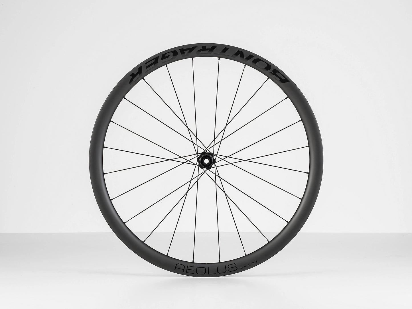 Bontrager Aeolus Pro 37 Wheel - Rear with a white background
